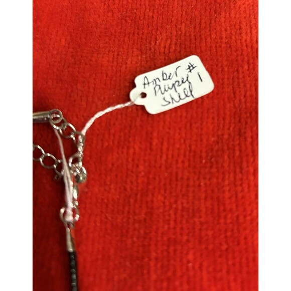 Lampwork Sea shell Multi-colored Glass pendant Necklace NEW - Picture 2 of 11